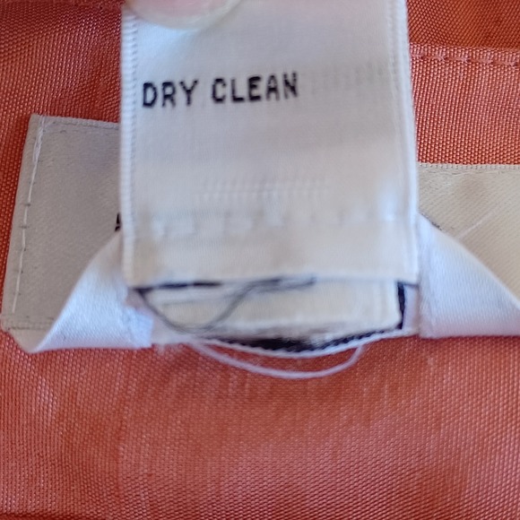 Talbots Womens Coral Pink 100% Pure Silk 2 Piece Pant Suit Blazer Set Size 14 - Picture 10 of 10